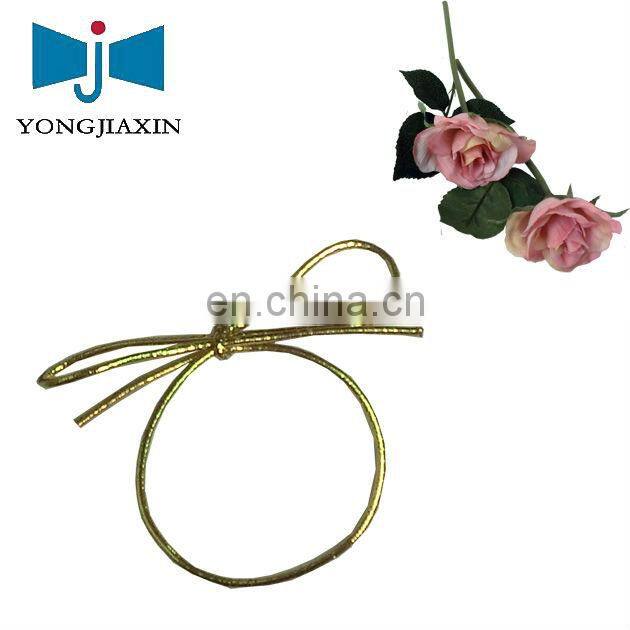 Flat Pre-tied Ribbon Elastic Bow,Satin Stretch Loop