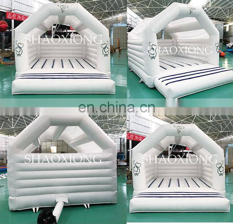 HOT Sale New Commercial Inflatable White Bouncy Bounce House Jumping Castle Sport for Wedding Party