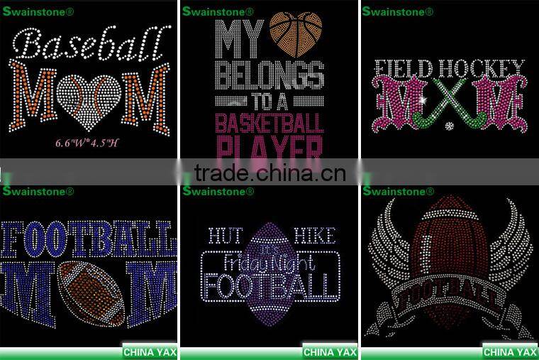 1007C Custom cowboy rhinestone motif, good quality rhinestone motif cowboy, China wholesale rhinestone cowboy motif