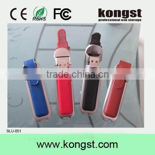 Kongst bulk sale Popular Leather USb flash disk,usb flash drives bulk cheap