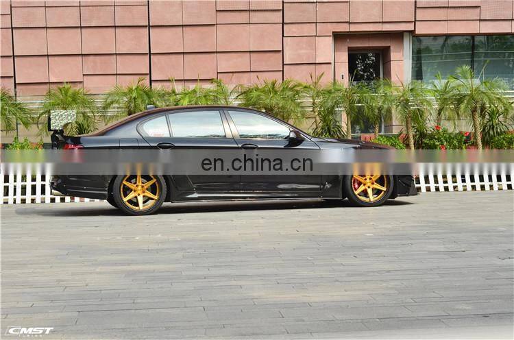 Widebody kit for BMW 5 series F10 F18 CMST style front bumper rear bumper wide flare side skirts trunk spoiler fenders facelift