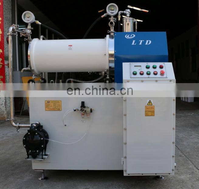 China good supplier 30L capacity ink grinding machine disc type horizontal sand mill factory