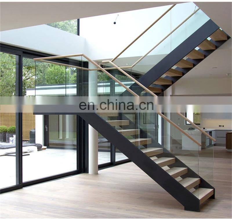 2020 Indoor Minimalist Double Stringer Home Stairs Staircase Design Ideas
