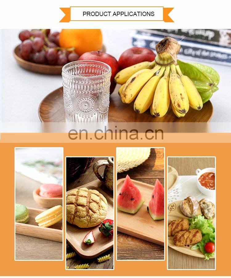 Eco-Friendly Round Design Wooden Dish Plate