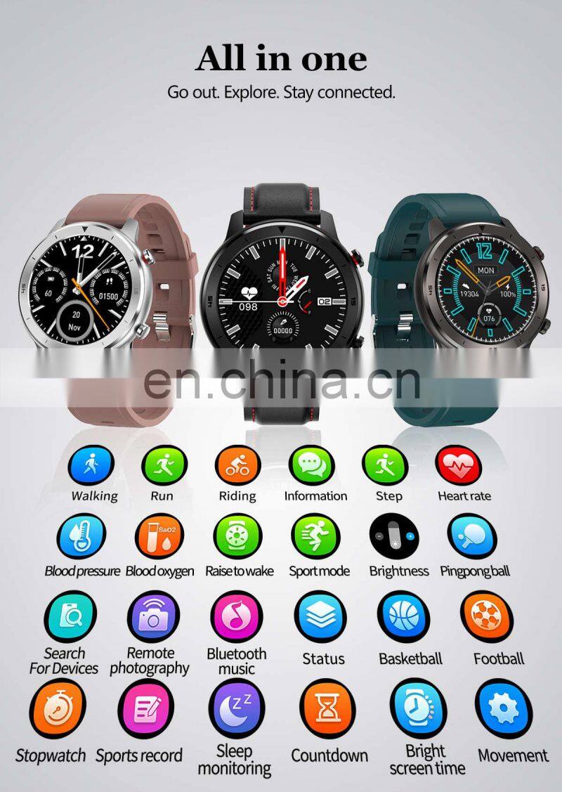 DT78 Men Women Smart Watch Business Long Standby IP68 Waterproof Sports Swimming Heart Rate dt78 Smartwatch