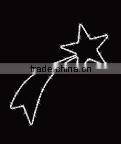 New design xmas star motif light decoration