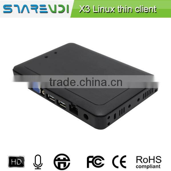 multimedia thin client X3 linux os dual core with 1G RAM 4G Flash upgrade version of FL300