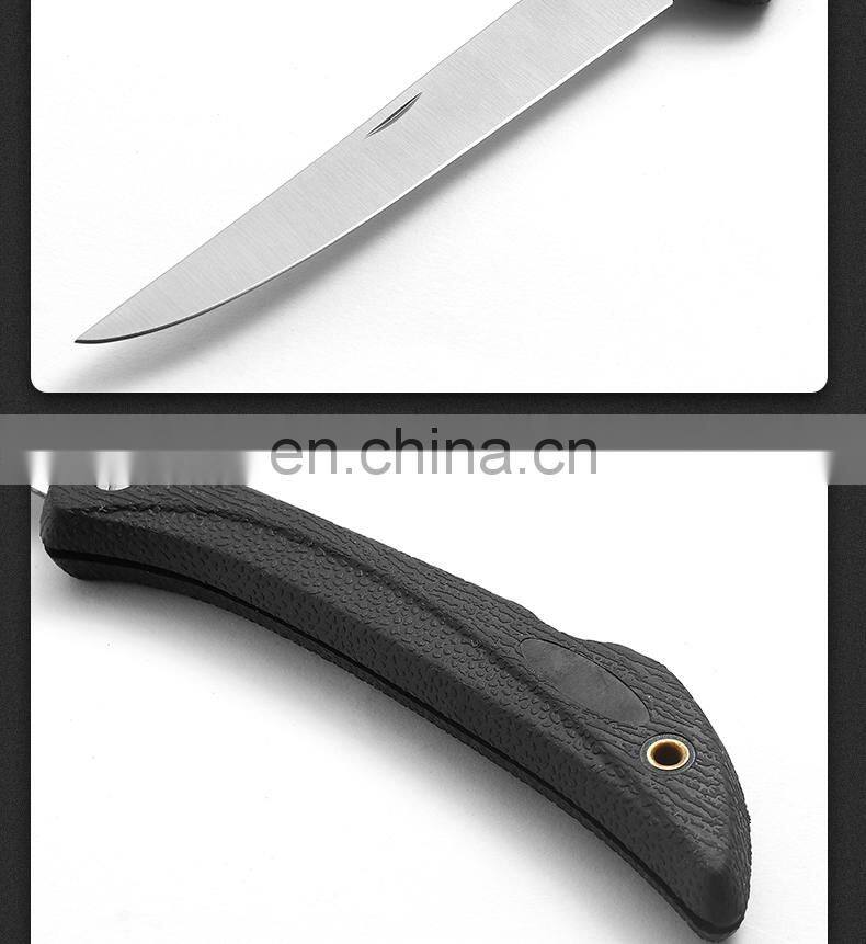 High quality black fish knife cordless fish knife fish filleting knife outdoor sports equipment in China
