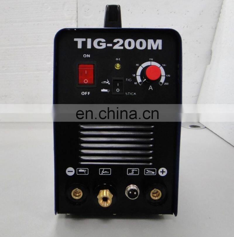 Factory sale hf 200AMP mosfet inverter dc pulse tig welder TIG-200M