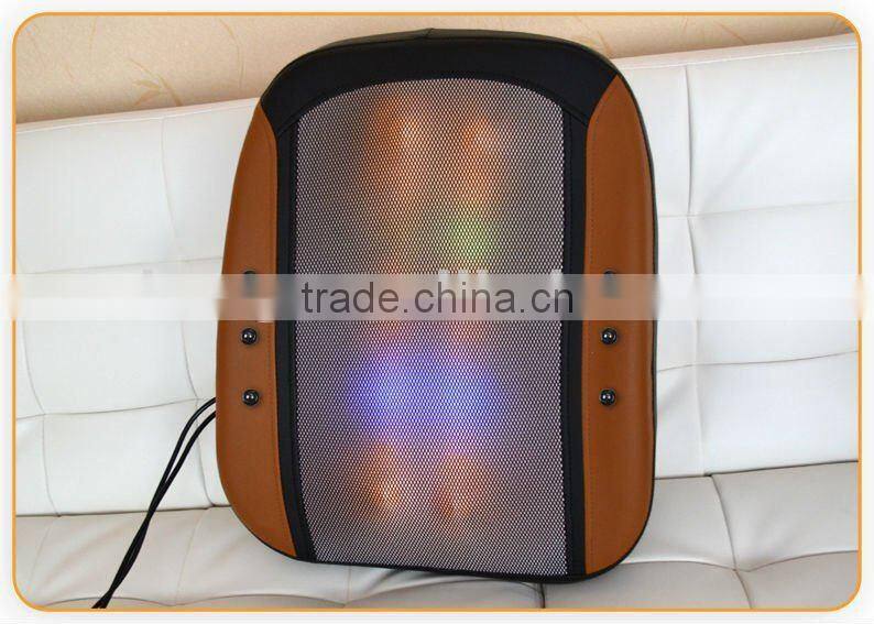 Kneading rolling back massager with infrared