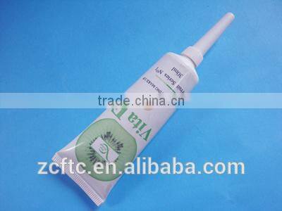 green plastic airless tube packaging cosmetics tubes with flip top cap, 50g cosmetic packaging tube for faical mask
