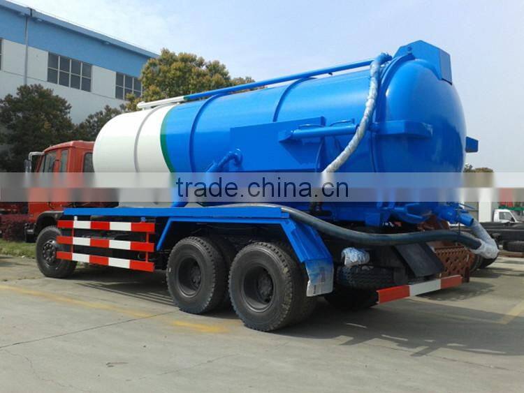 6x4 big capacity sewage pump truck, dongfeng sewage sucking truck