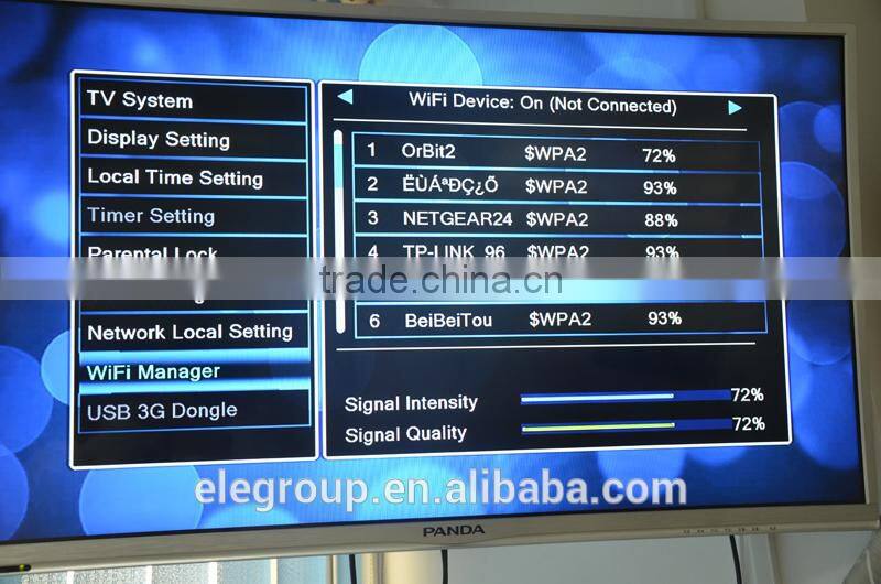 SKS+ IKS satellite receiver Tocomfree S929 for South America with wifi,3G,iptv function