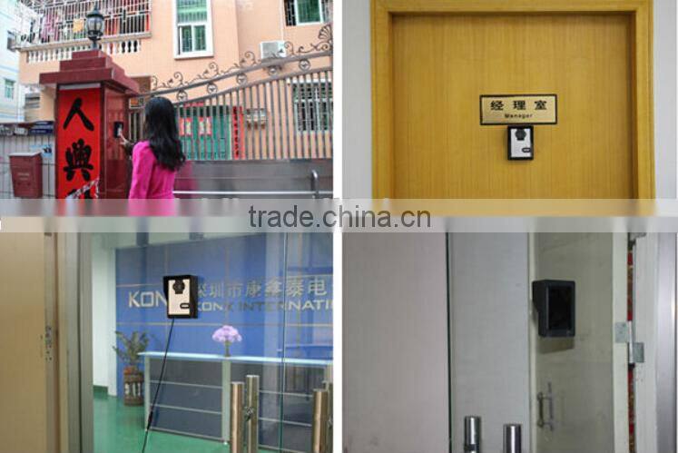 3.5 inch 2.4GHz digital wireless video door phone /wireless door bell with 500 meters transmission distance in open area