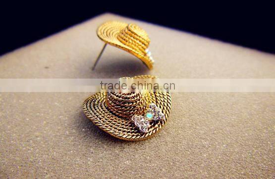 Fashion Earrings for Women 2016 Hot Selling hat Earrings Women Summer Earring