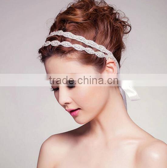 2016 NEW Women's Hair Accessory Rhinestone Wedding Hair Jewelry Bridal Hair Band Headband