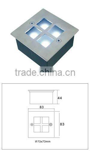 Made in china pure white led Underground Light 3w