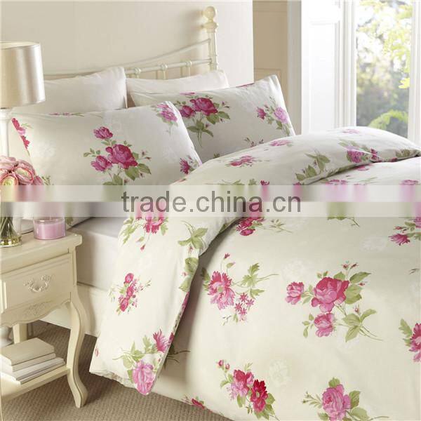 Home 80gsm 100% polyester printed fabrics for bed sheet