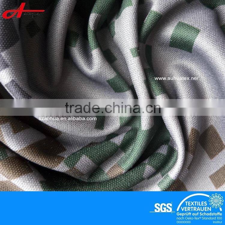 custom fabric printing military camouflage for men's cool T-shirt