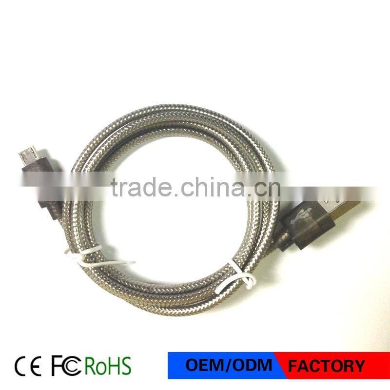 Factory Wholesale Hot Selling New Product Micro USB Cable with LED Light