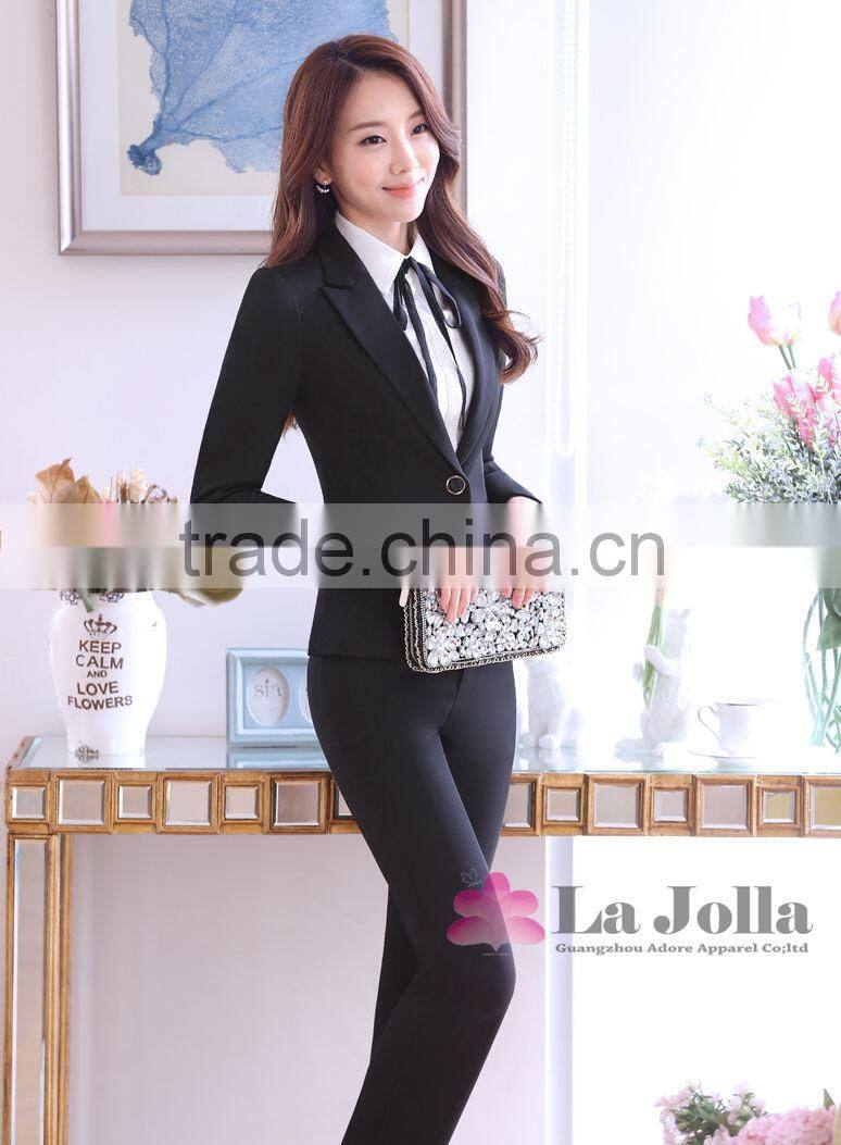 HQ Hotel receptionist uniforms design women pants suit uniform