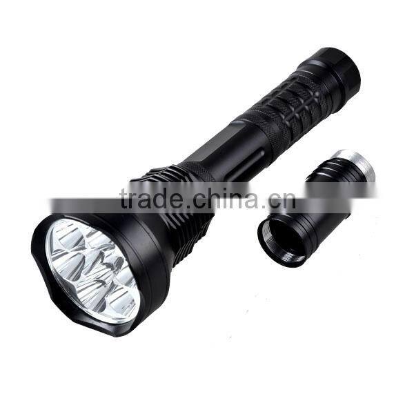 Rechargeable 5 Modes 9 LED XML T6 Highlight Torch Flashlight