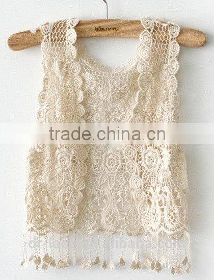 2014 new crochet cotton neck lace/dress making neck lace /collar lace