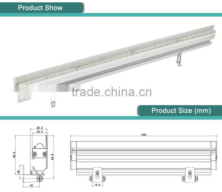 IP68 fireproof V-0 high power high building wall washer CE UL approved