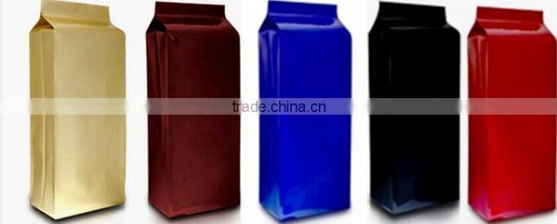 Side gusseted aluminum foil coffee bags