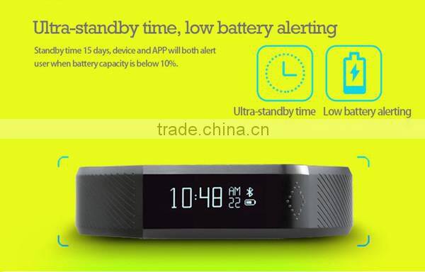 New Vidonn X6 caller ID & SMS skype facebook twitter notifications 15 days standby bluetooth 4.0 anti-lost smart bracelet