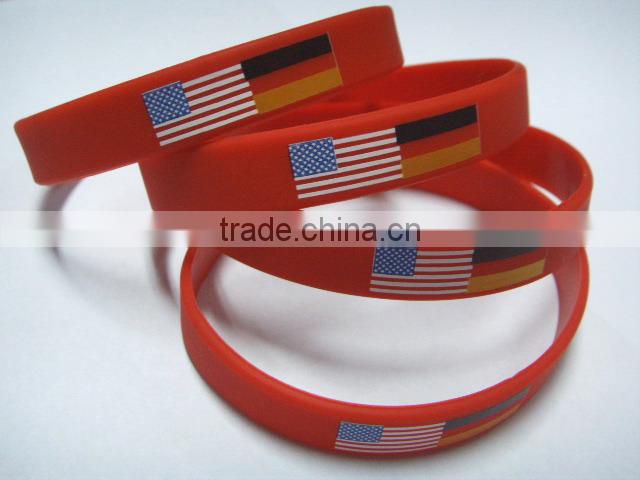 OEM wholesale customzied woven polyester festival wristbands for music party