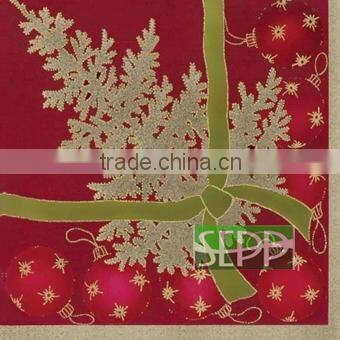 Cheap Price Christmas Design Paper Napkin Party Decoration