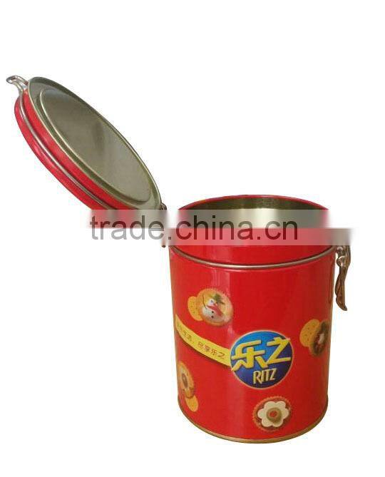 cookie tin packaging box with lock