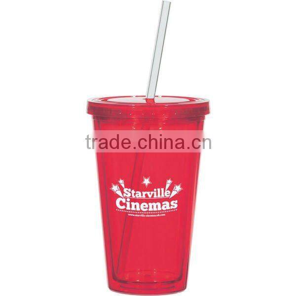 Plastic Double wall cup - 22OZ double wall tumbler 16oz