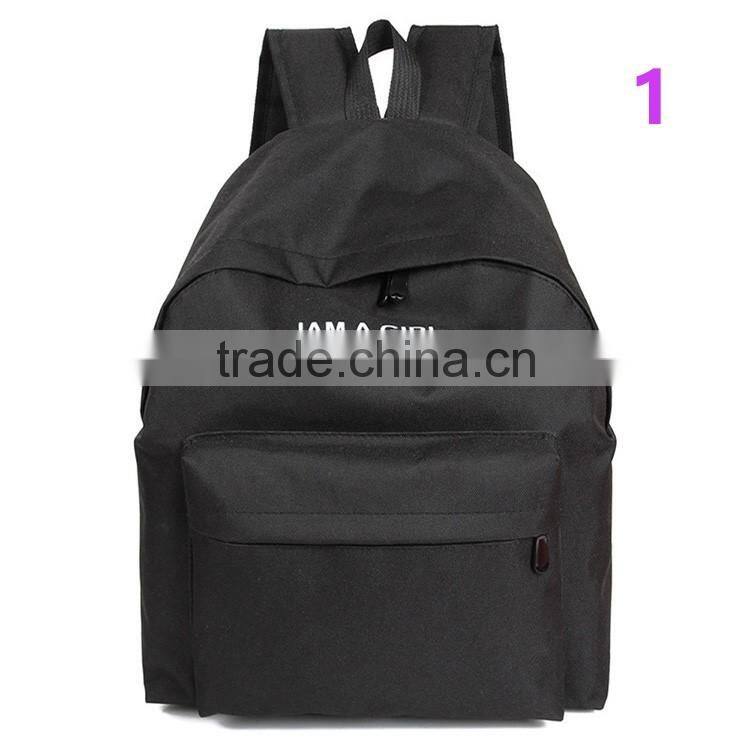 Unisex Boys Girls Canvas Backpack 2016 Fashion Rucksack School Shoulder Bag