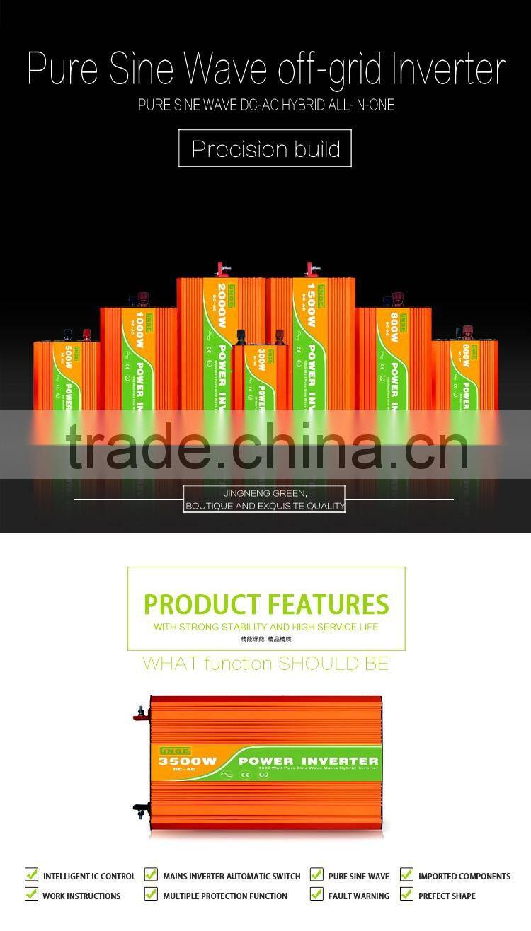 3500w off-grid high frequency 24vdc &100/110/220/230/240v ac solar electric hybrid pure sine wave inverter