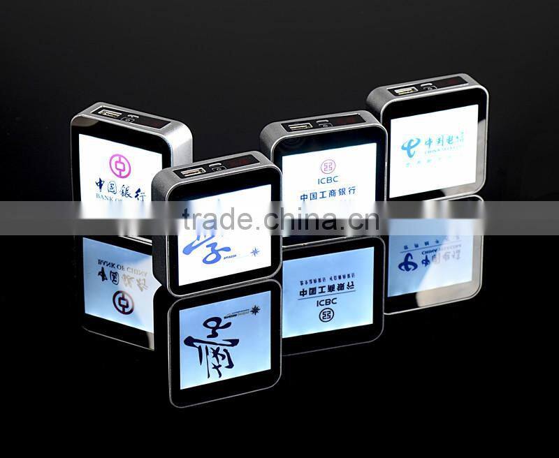 hottest factory price advertising LED photo mobile power bank charger with customer logo XHB-AG