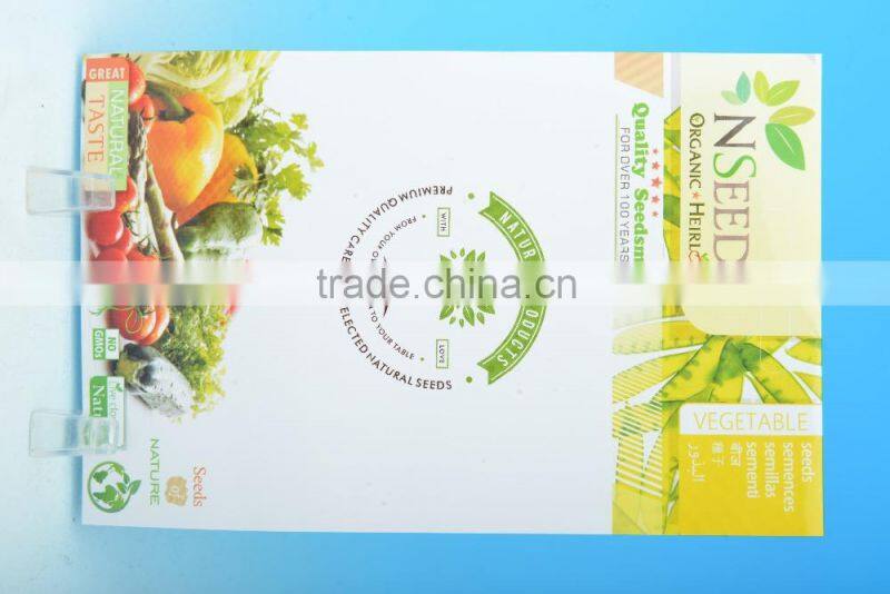 vegetable seed paper package bag