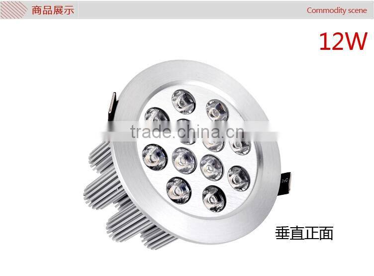 2015 New Dimmable LED Ceiling Lamp 3w 5w 7w 9w 12w LED Spotlights Silver Shell