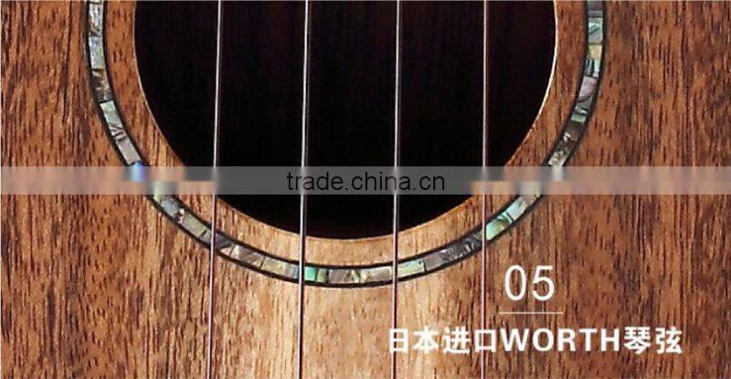 China made wholesale 23 inch solid mahogany wood ukulele