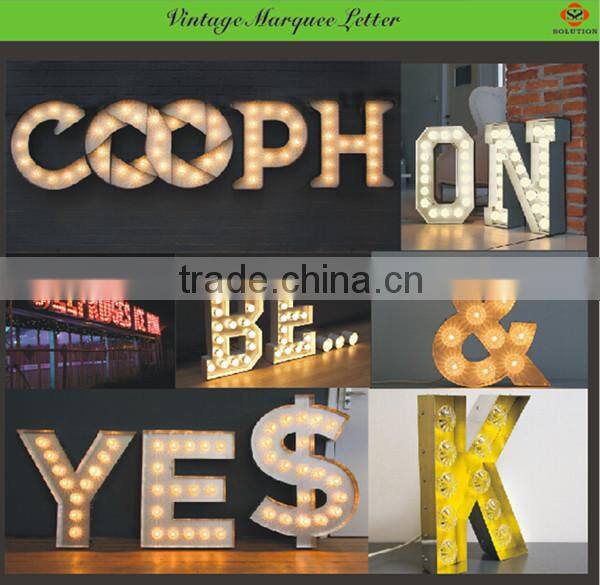 Outdoor lighting led plastic letters sign