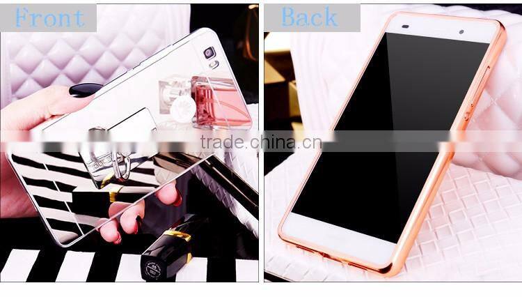 New design metal mirror surface case for Huawei p8 lite
