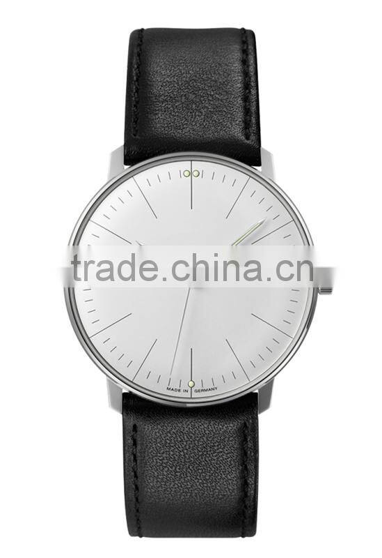 Fascinated watch collections germany design brand stainless steel case leather band men watch automatic