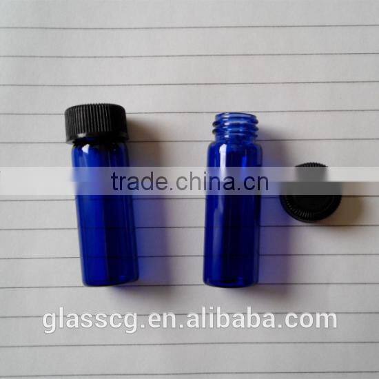 Cobalt blue Glass Vials Bottles With dropper