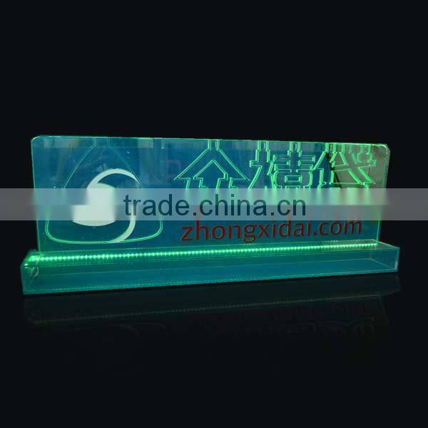 Acrylic Ice sculpture custom acrylic led edge lit sign Ice Sculptures for Parties