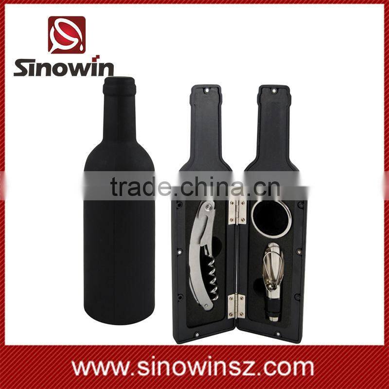 High quality wine bottle opener set bottle gift box three pieces bar tools sets