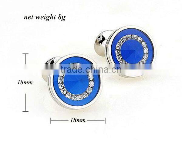 Blue Diamond Cuff Links