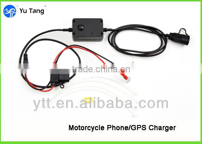 12-24v DC USB 5v 1A/2A connect with motorcycle charging mobile slim