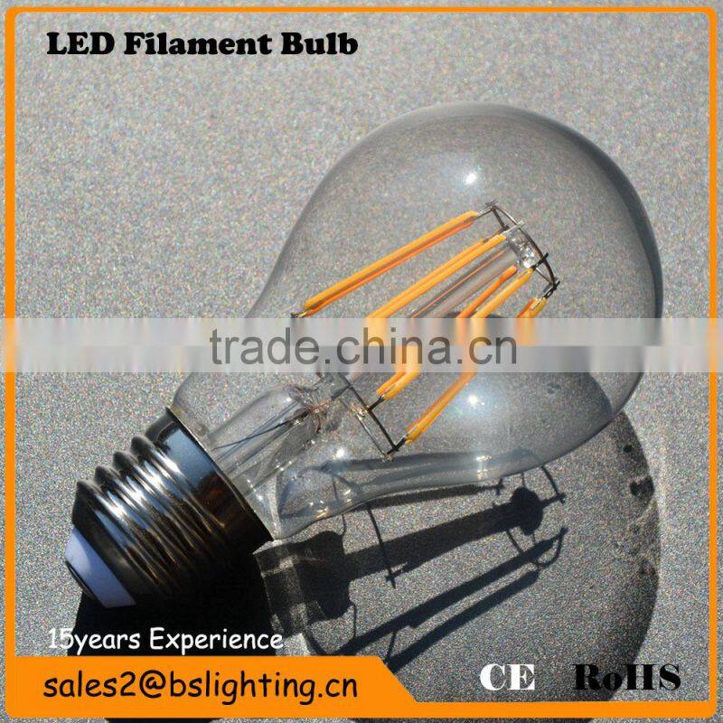 Hot Sales 110V-240V E27 E26 B22 glass led bulb a19