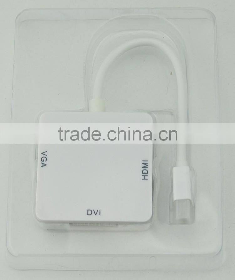 Custom mini dp to dvi vga converter for projector